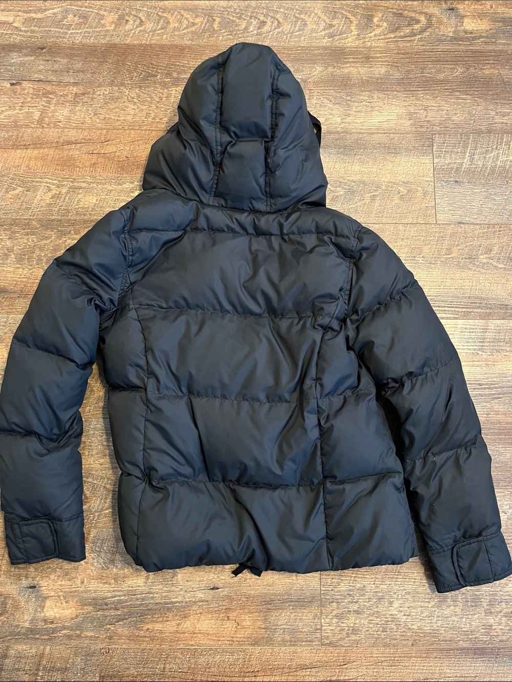 Gap Black Puffer Hooded Jacket - Picture 3 of 3